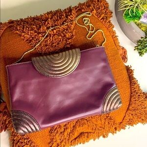 Vintage Babiola Pedrazzini Milan Metallic Envelope Handbag